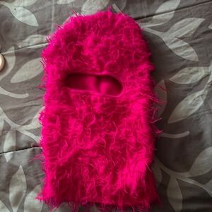 Fuzzy Pink Balaclava